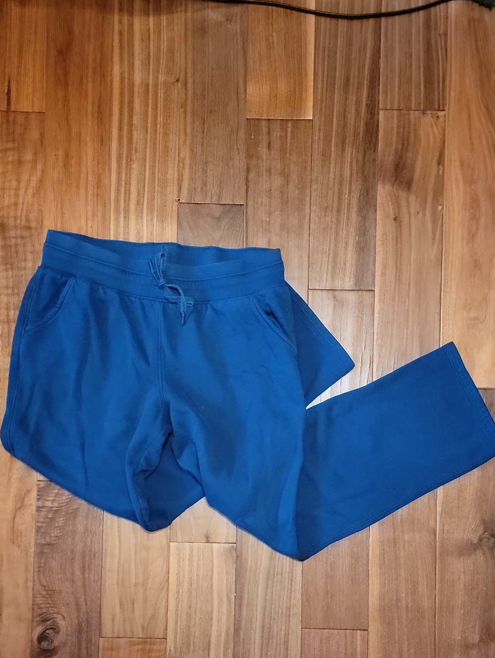 tek gear Crayon Blue Straight Leg Drawstring Fleece Pants